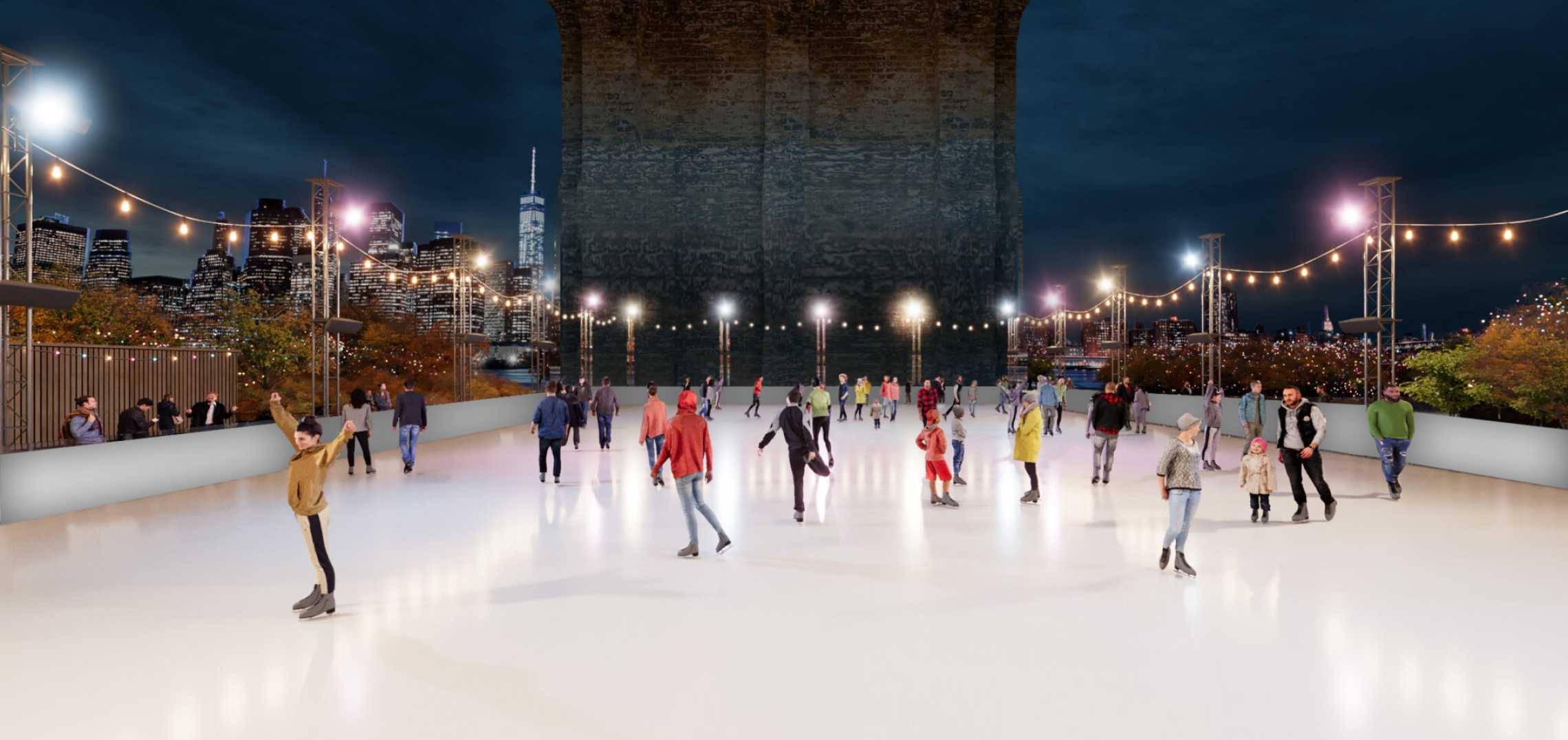 Brooklyn Bridge Park debuts new ice skating rink Urbanize New York