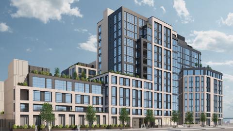 Rendering of mixed-use project at 44-01 Northern Boulevard