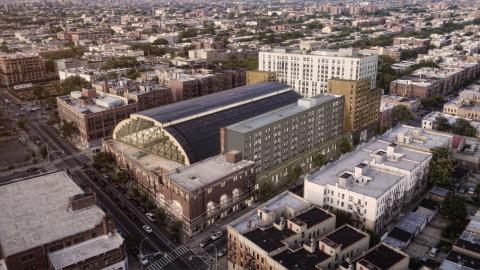 Rendering of the Bedford Union Armory Project