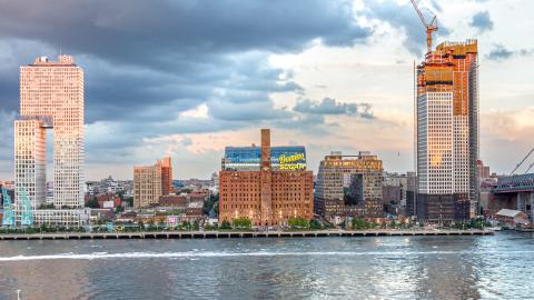 Front of Domino Sugar Factory, an 11-acre site in Williamsburg, Brooklyn