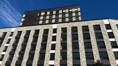 front view of the building