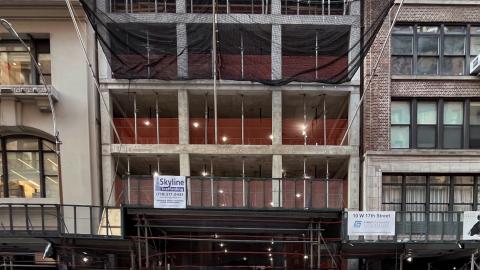 Superstructure Underway at 10 W. 17th 