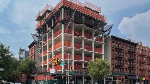 Progress at 88 E. 2nd looking northwest 