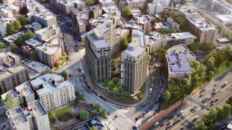 Aerial Rendering of Starhill Complex 