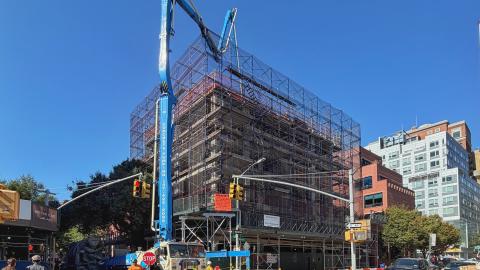 Progress at 92 Boerum Pl Looking Northwest