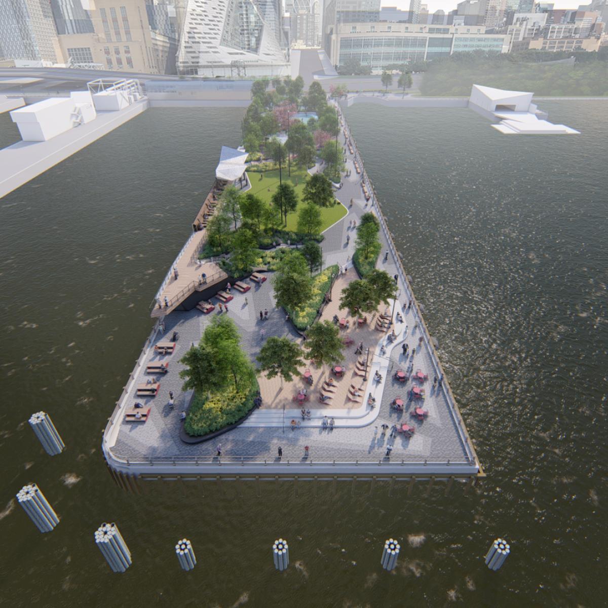 See new renderings of Hudson River Park's Pier 97, starting